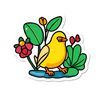 Flat Illustration Sticker