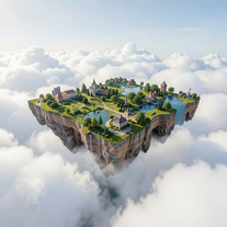 Floating Country Diorama Generator 2