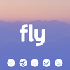 fly travel logo generator icon