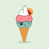 Foraging for spring ingredients for Ice Cream and designs and toppings icon