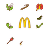 Foraging for spring ingredients for Mcdonald&#039;s and designs icon