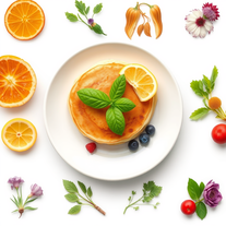 Foraging for spring ingredients for Pancakes and designs