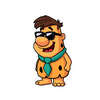 CARTOON Fred Flintstone 3D WITH TRANSPARENT BACKGROUND AND SUNGLASSES icon