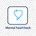 Mental health check icon