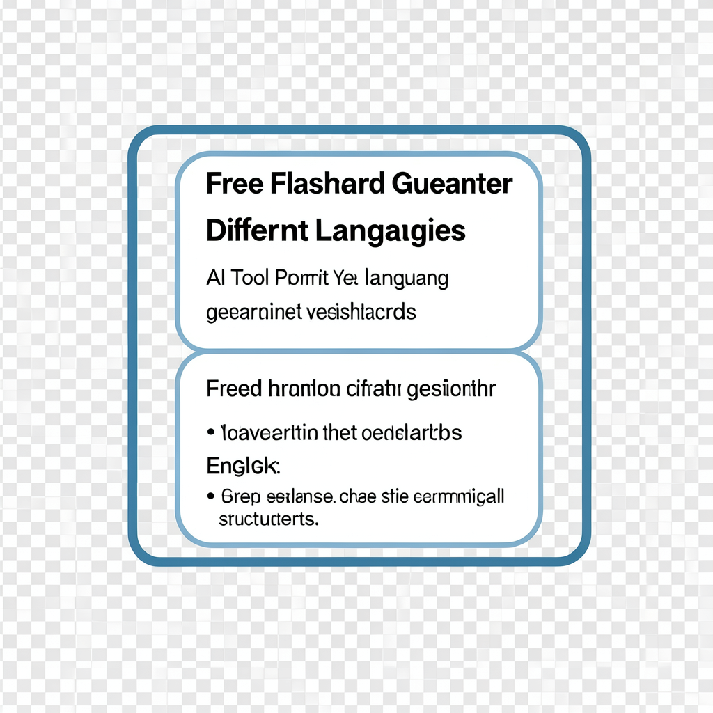 Free Flashcard Generator Different Languages
