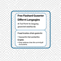 Free Flashcard Generator Different Languages