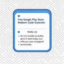 Free Google Play Store Redeem Code Generator