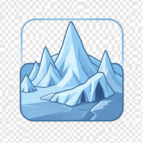 Frozen Ice Planet Landscape