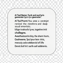 funk and soul lyrics generator