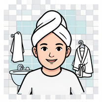 Funny Bathroom portrait