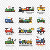 funny trains sticker idea gener