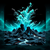 futuristic 3D green wallpaper icon