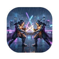 Futuristic Samurai Duel