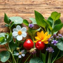 "Gathering fresh spring ingredients to make homemade Pop Tarts