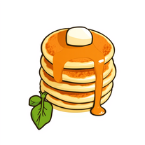 Gathering spring ingredients to make pancakes