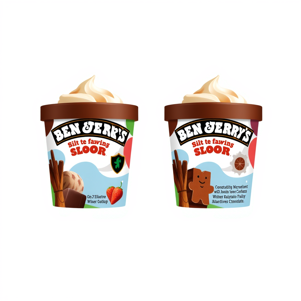 Gathering winter-inspired ingredients to create new Ben & Jerry's flavour ideas.