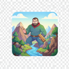 Generate an image with giant creator icon
