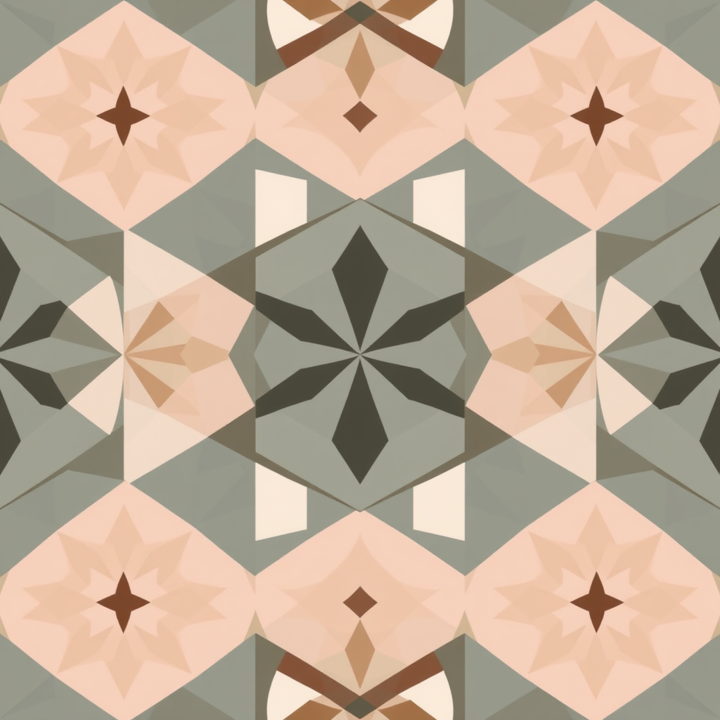 Flat geometric repeated pattern