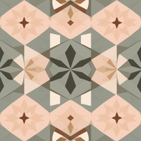 Flat geometric repeated pattern