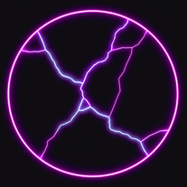 Geometric line  neon