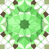 Geometric Shapes Background in Green Color Scheme