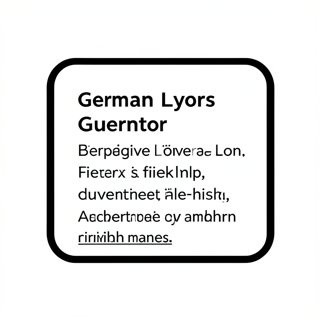 German Lyrics Generator