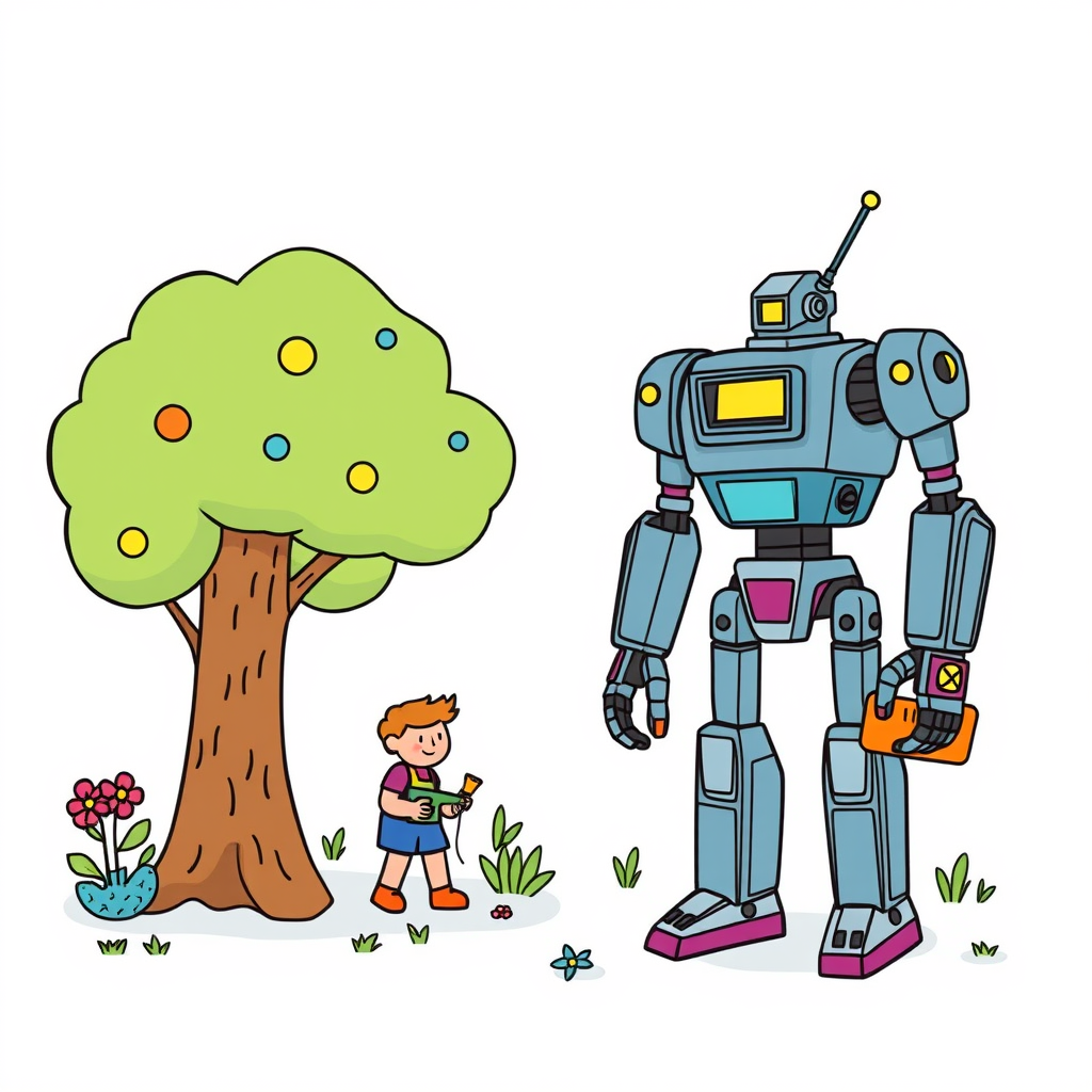 giant robot coloring book