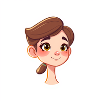 Girl Face 2D Character 2d