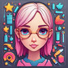Girls cartoon 2 icon