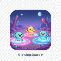 Glowing Space Puddles