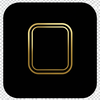 Golden line art icon