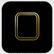 Golden line art icon