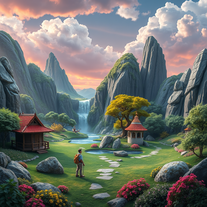 Green screen scene maker