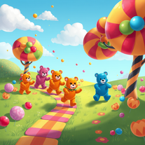 Gummy bear are chasing me know