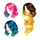hairstyle co all hair colors icon
