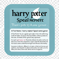 harry potter spell name gener