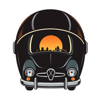 Helmet windshield reflection tshirt design