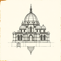 3D Historical Blueprint Generator – Antique Technical Renderings