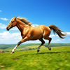 Horse running icon