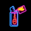 Neon lighter icon