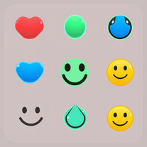 Shapes, lighting. bubbles, drops, macro, surface