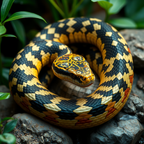Highly detailed realistic Snakes