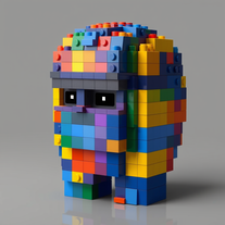 Hyper-Realistic 3D LEGO-Style Model