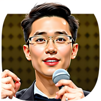 Hyper-Realistic Pop-Art Stage Speaker Cosplay — Reference-Accurate Portrait