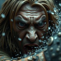 Hyperdetailed Photorealistic Macro Image In A Dramatic Moment