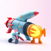 hypersonic missle toy gen create icon