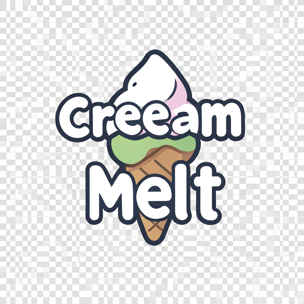 Ice Cream Melt letter text