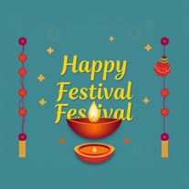 Indian festival banner generate