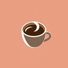 Instagram blog on coffe, and news on coffe icon
