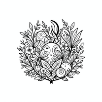black illustration on white